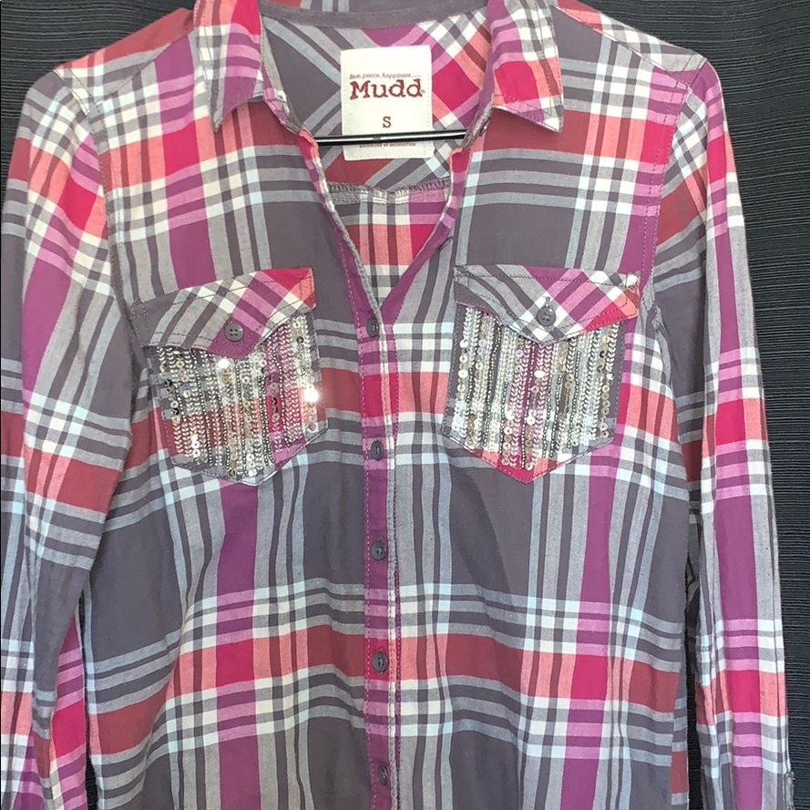 Mudd Plaid Button Down